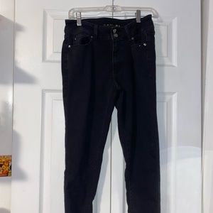 Comfy New Black High Waisted Button Up Skinny jeans Tahari